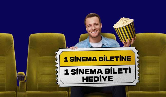 Gnç, ’1 Sinema Biletine 1 Sinema Bileti Hediye’ Uygulamasını Hayata Geçiriyor