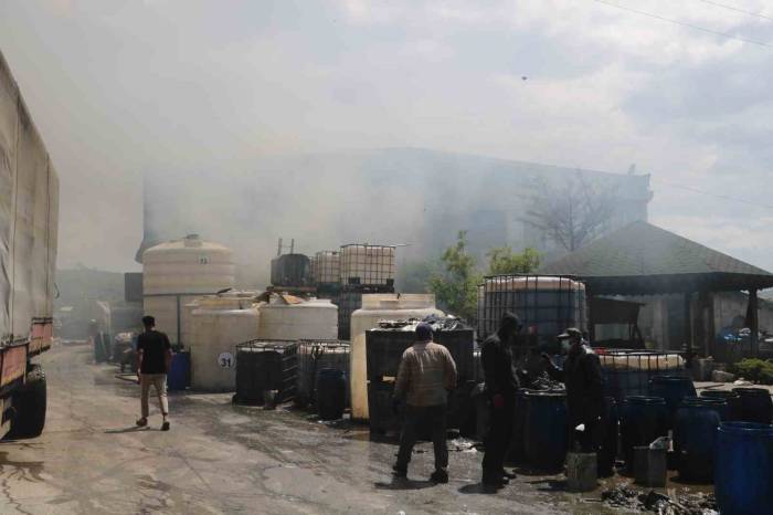 Zeytinyağı Fabrikasında Yangın