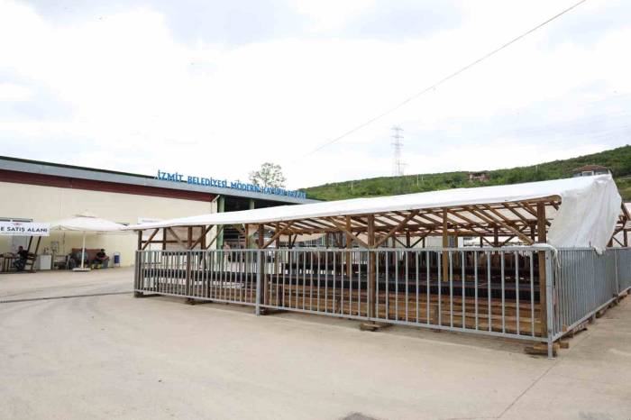 Modern Hayvan Pazarına Kurbanlıklar Gelmeye Başladı