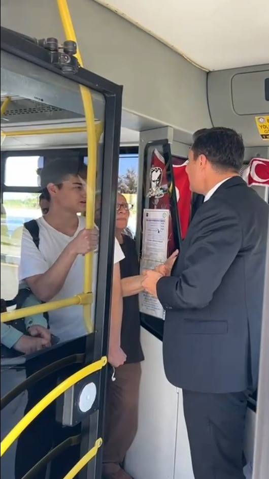 Başkan Zeyrek Yolcuyu Almayan Şoföre Uyarılarda Bulundu