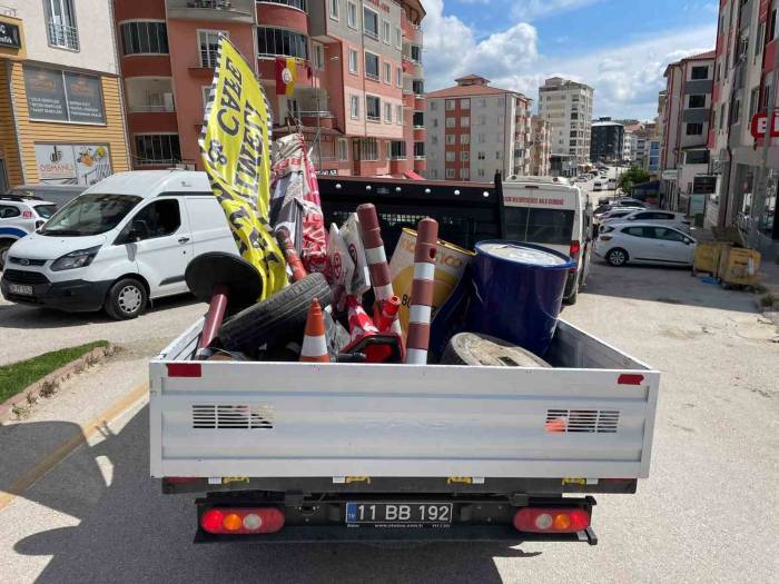Bilecik’te Kaldırım Ve Kapı Önleri İşgal Eden Esnafa Ceza Yağdı