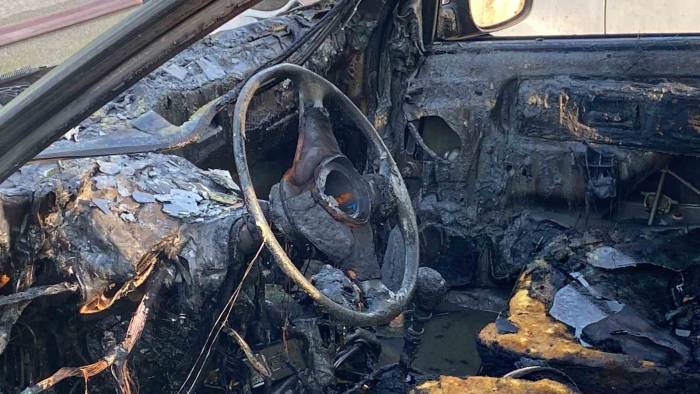 Otomobilde Yangın Paniği: Sürücü Ölümden Döndü