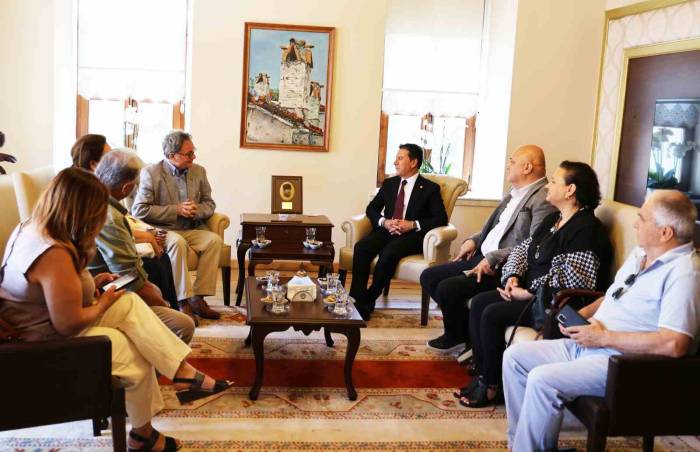 Başkan Aras’a Yunanistan’ın Nisyros Adası Belediye Başkanından Ziyaret