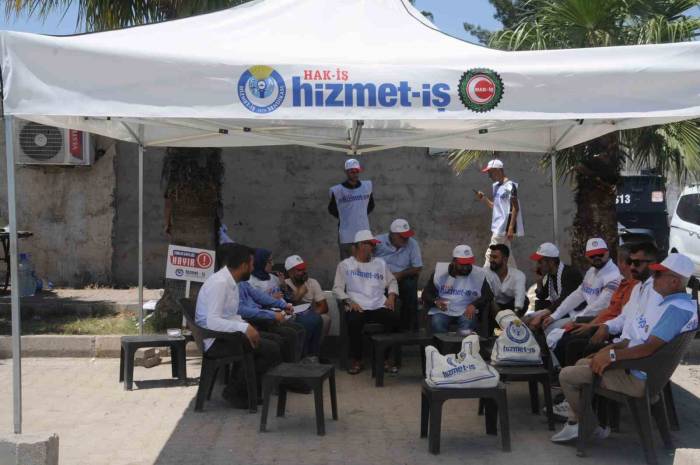 Hak-iş, Cizre Belediyesi Önündeki Çadır Eylemini Sonlandırdı