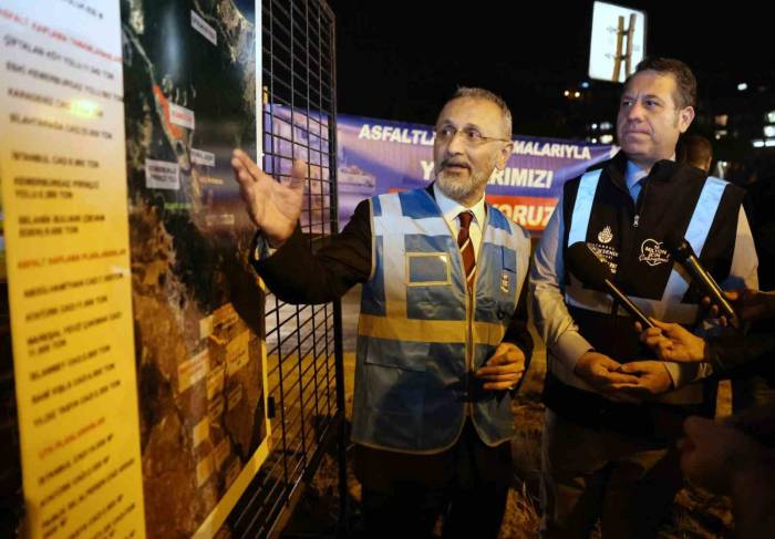 Eyüpsultan’da İbb Koordinasyonunda Asfaltlama Çalışmaları Aralıksız Sürüyor