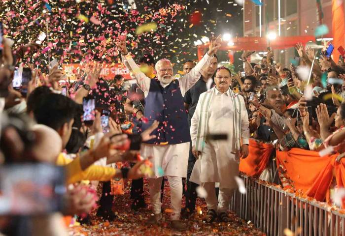 Hindistan Başbakan Modi, Ulusal Demokratik İttifakı İçin Seçimleri “Tarihi Bir Başarı” Olarak Nitelendirdi