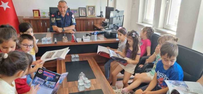Sultanhisar Jandarması Minik Öğrencileri Ağırladı