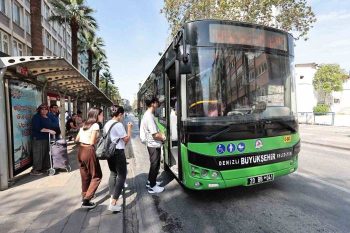 Denizli’de Yks’ye Girecek Öğrencilere Ulaşım Ücretsiz