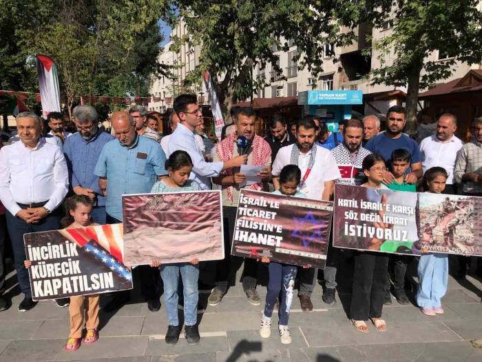 Adıyaman’da İsrail Protesto Edildi