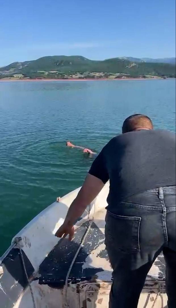 Tokat Almus Barajı’nda Bir Kişi Son Anda Kurtarıldı