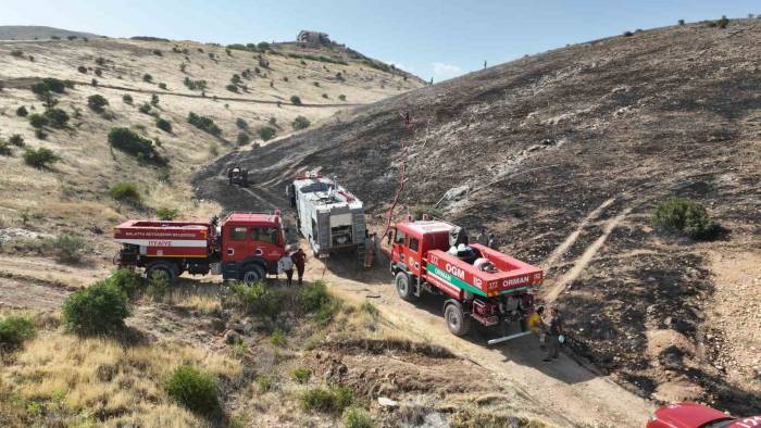 Malatya’da Korkutan Örtü Yangını