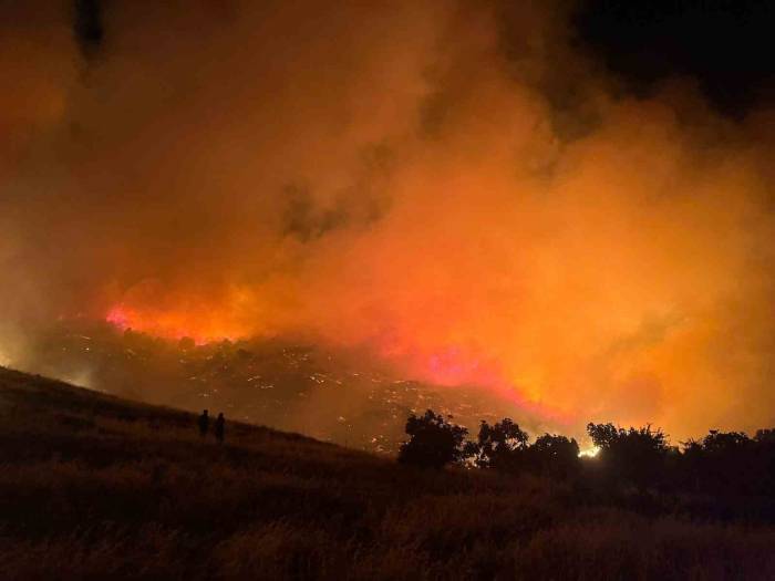 Bayındır’da Korkutan Yangın