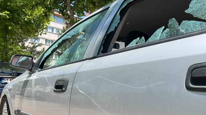 Otomobile Baltayla Saldırdılar