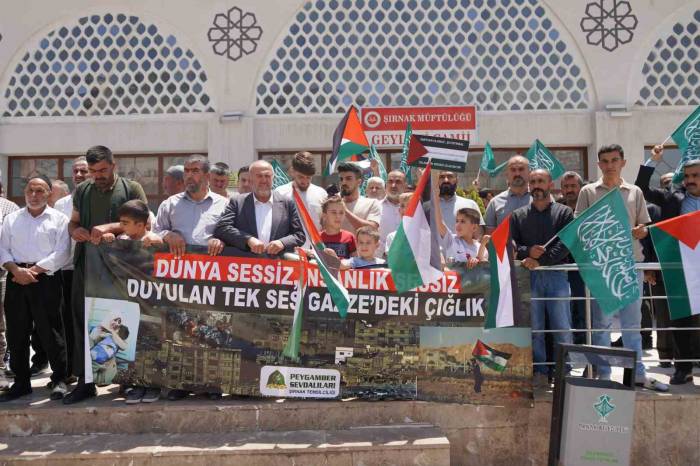 Şırnak’ta İsrail’e Tepki