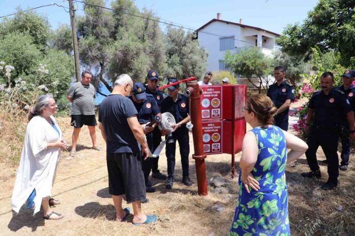 Fethiye Şövalye Adası Sakinlerine Yangın Eğitimi