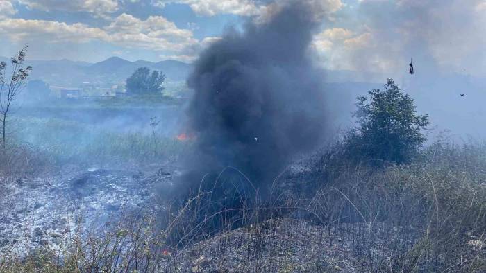 Otluk Alanda Korkutan Yangın