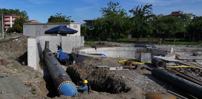 Terme’de Yağmur Suyu Problemi Çözülüyor