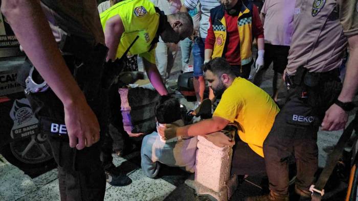 Bandırma’da Motosiklet Kazası Kamerada