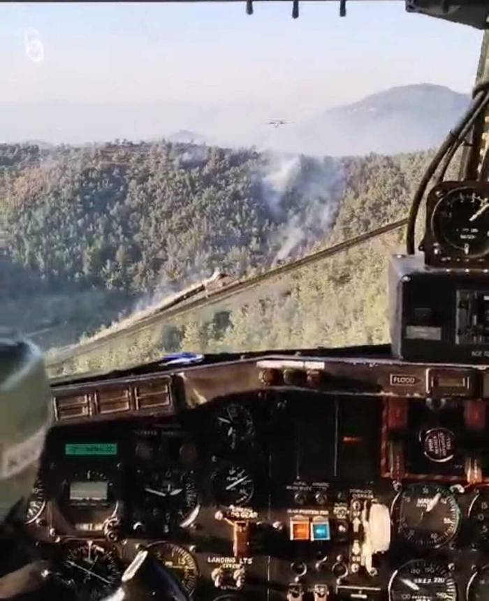 İzmir’deki Orman Yangınları İçin Yeniden Havadan Müdahaleye Başlanıldı