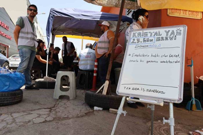 Zeytinyağı Fabrikası İşçileri 23 Gündür Grevde