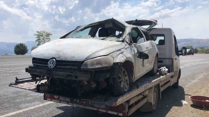 Elazığ’da Otomobil Takla Attı: 1 Yaralı