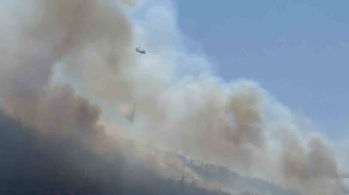 Rüzgarın Etkili Olduğu Orman Yangınında Ekip Sayıları Artırıldı