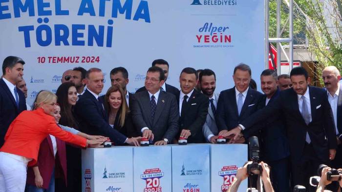 Sancaktepe’de ’ilk 100 Günde 20 Proje’ Kapsamında Toplu Temel Atma Töreni Düzenlendi