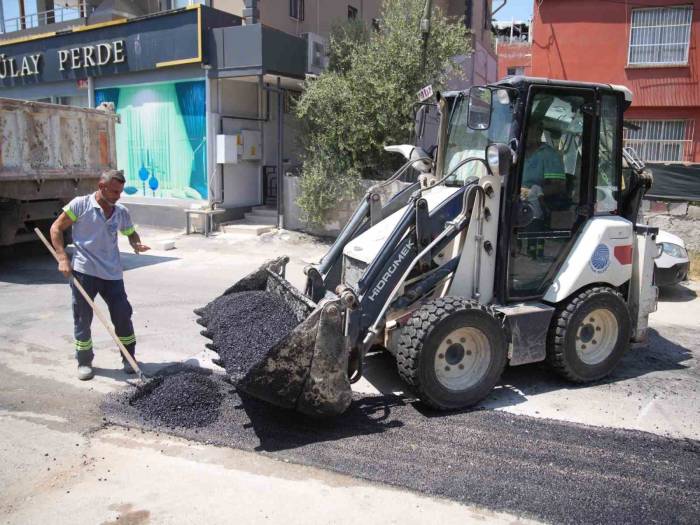 Başkan Tekin, Asfalt Çalışmalarını Yerinde Denetledi