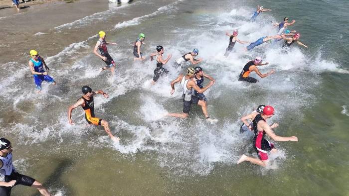 Isparta’da Eğirdir Triatlonu Türkiye Kupası Yarışları Başladı