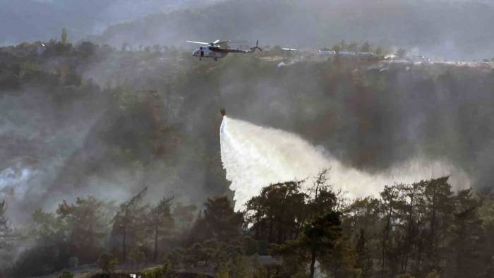 Milas’ta Havadan Karadan Soğutma Çalışması Yapılıyor