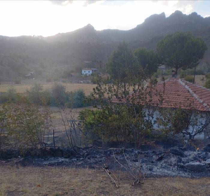 Osmancık’ta Anız Yangını