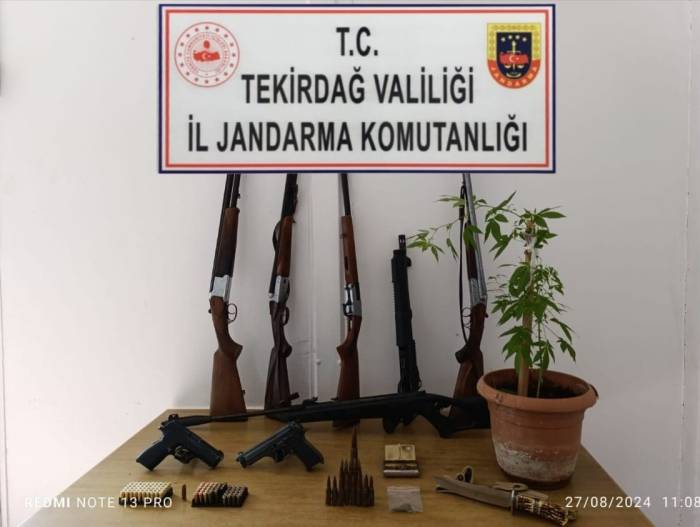 Tekirdağ’da Uyuşturucu Ve Silah Operasyonları