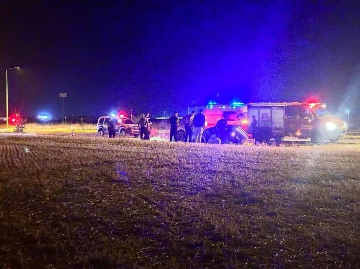 Babaeski’de Ters Dönen Otomobilin Sürücüsü Yaralandı