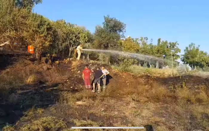 Denizli’de Çıkan Yangın Ormana Sıçramadan Söndürüldü