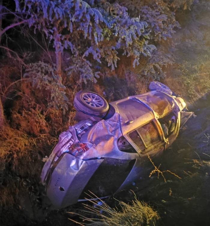 Sinop’ta Kontrolden Çıkan Araç Şarampole Yuvarlandı: 1 Ölü, 4 Yaralı