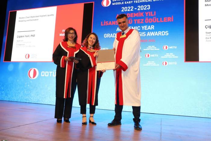 Barü’den Dr. Çiğdem Yerli, “Odtü Yılın Tezi Ödülünü” Aldı