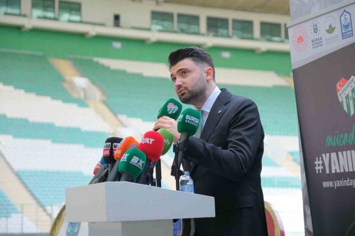 Bursaspor Başkanı Enes Çelik: “Tebrikler Çocuklar”