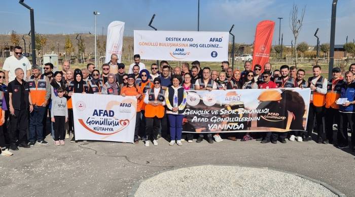 Kütahya’da Afad Gönüllüleri, "Destek Afad Gönüllüleri Buluşuyor" Etkinliğinde Bir Araya Geldi