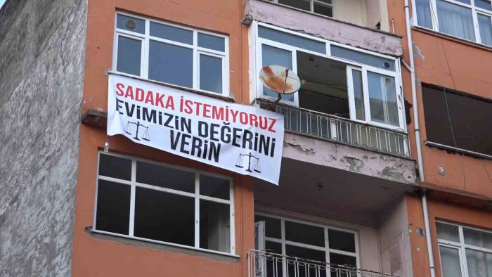 Rize’de Kamulaştırma Bedeline Pankartlı Tepki