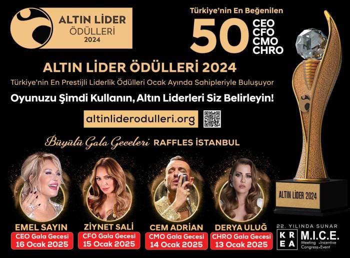 ‘Altın Lider Ödülleri’ İçin Oylama Süreci Devam Ediyor