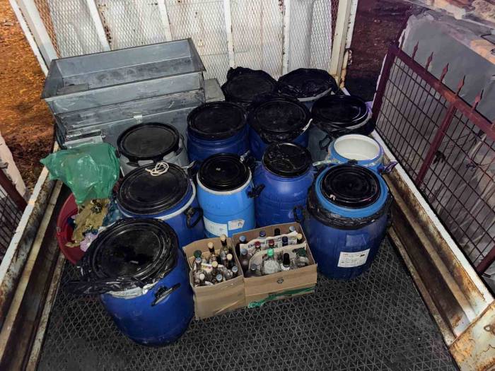 Tekirdağ’da 400 Litre Kaçak Şarap Ele Geçirildi