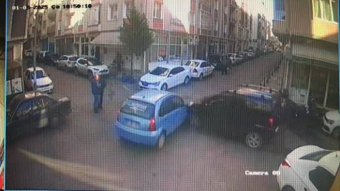 Çorlu’da İki Araç Çarpıştı, 1 Kişi Yaralandı: Kaza Anı Kamerada