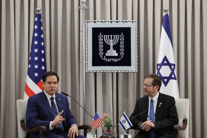 Abd’li Bakan Rubio, İsrail Cumhurbaşkanı Herzog İle Görüştü