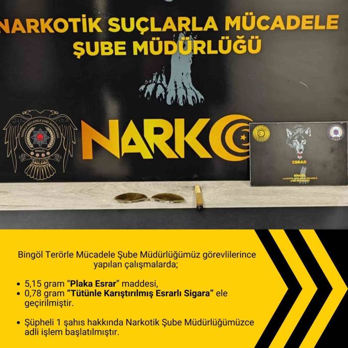 Bingöl’de Uyuşturucuyla Mücadele Çalışmaları