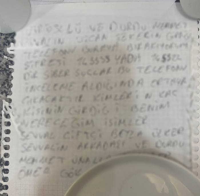 Sevgilisini Öldürüp İntihar Eden Şahsın Mektubu Ortaya Çıktı