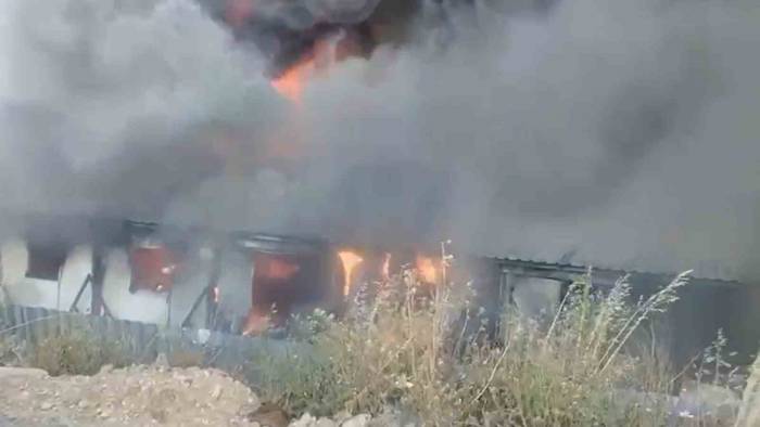 Bodrum’da İşçilerin Kaldığı Konteynerlerde Yangın Çıktı