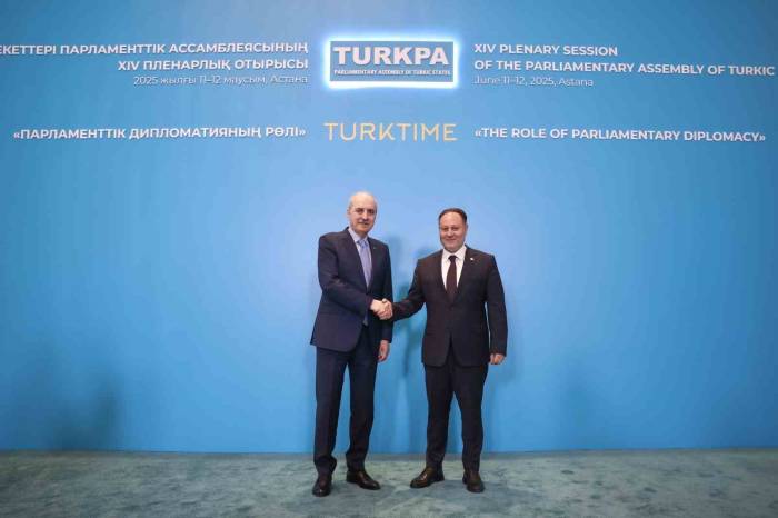 Tbmm Başkanı Kurtulmuş, Kktc Cumhuriyet Meclisi Başkanı Öztürkler İle Görüştü
