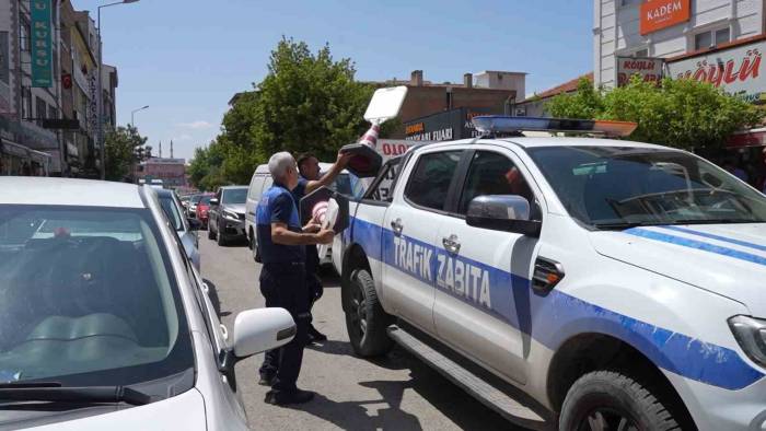 Kırıkkale’de Zabıtadan Kaldırım Ve Yol İşgali Denetimi