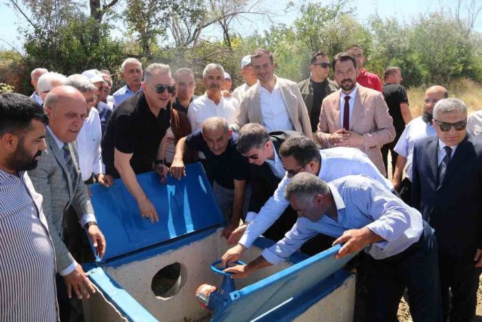 Merzifon’da 2 Köye Kapalı Sulama Sistemi