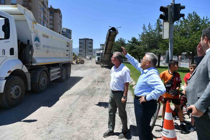 Başkan Büyükkılıç; Seher Bulvarı’ndaki Yatırımı Yerinde İnceledi